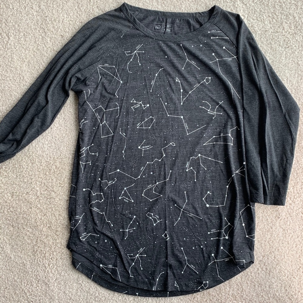 Tentree Constellation Quarter Sleeve Shirt LARGE